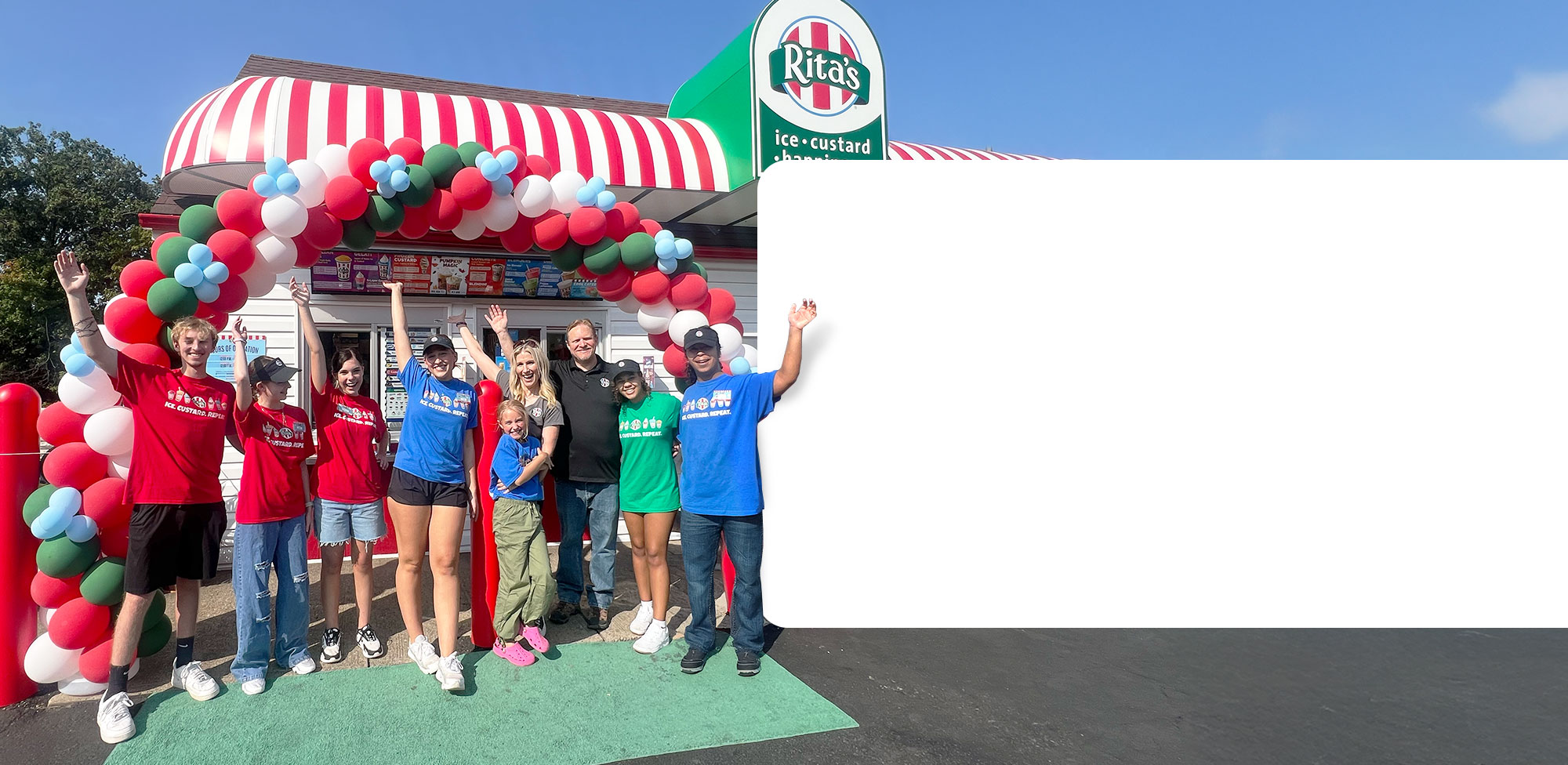 Ritas Store Front with People